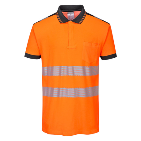 Warnschutz und UV-Schutz Poloshirt Portwest T180