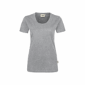 Damen Classic T-Shirt Hakro 127, grau meliert