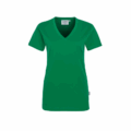 Damen V-Neck T-Shirt Hakro 126, kellygrün