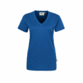 Damen V-Neck T-Shirt Hakro 126, royalblau