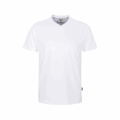 Herren V-Neck T-Shirt Hakro 226, weiß