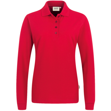Damen Performance Mikralinar® Langarm Polo Shirt Hakro 215