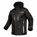 Herren Flex Line Wintersoftshelljacke Leibwächter FLEXI, anthrazit-schwarz