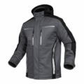 Herren Flex Line Wintersoftshelljacke Leibwächter FLEXI, grau-schwarz