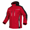 Herren Flex Line Wintersoftshelljacke Leibwächter FLEXI, rot-schwarz