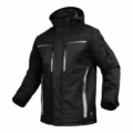 Herren Flex Line Wintersoftshelljacke Leibwächter FLEXI, schwarz