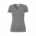 Damen Stretch V-Neck T-Shirt Hakro 172, grau meliert