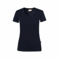 Damen Stretch V-Neck T-Shirt Hakro 172, tinte