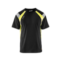 T-Shirt mit High Vis Einsätzen Blaklader 3332, SchwarzHigh Vis Gelb