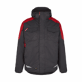 Herren Galaxy Winterjacke Engel 1410, anthrazit grau-rot